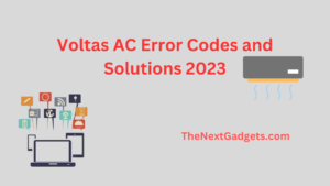 Voltas AC Error Codes and Solutions