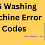 LG Washing Machine Error Codes