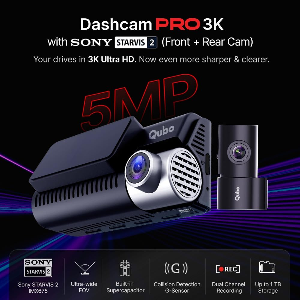 Qubo Car Dashcam Pro 3K Review – The Best STARVIS 2 Dashcam for Indian Roads?