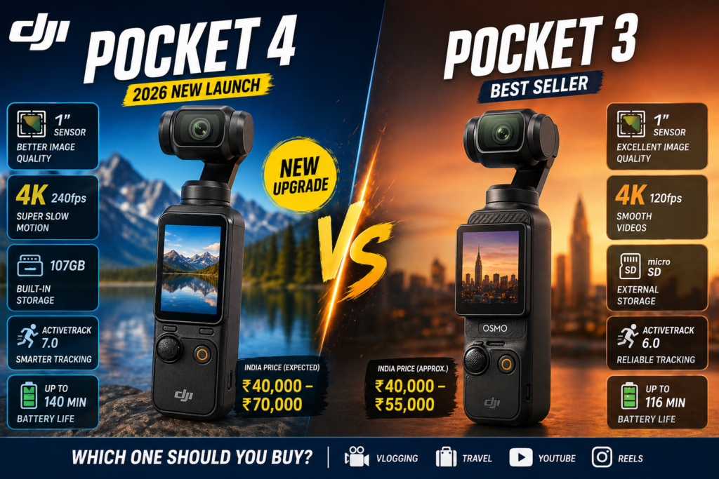 DJI Osmo Pocket 4 vs Pocket 3: Which One Should You Buy in 2026?