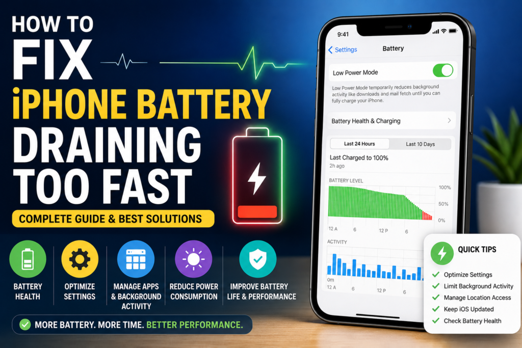 How to Fix iPhone Battery Draining Too Fast – Complete Guide