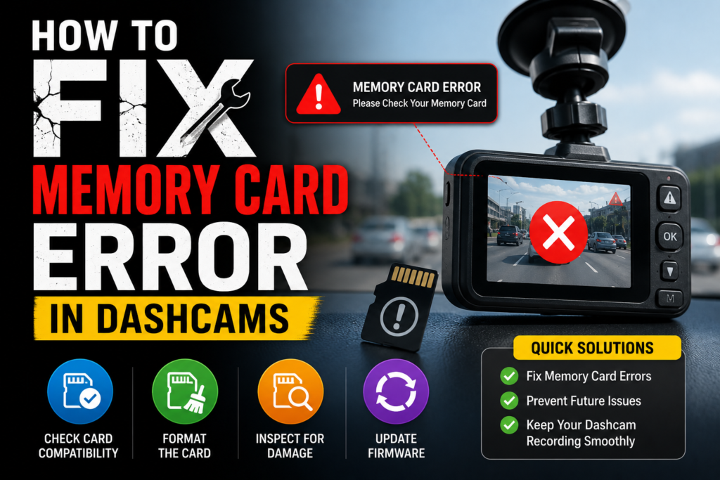 How to Fix Memory Card Error in Dashcams