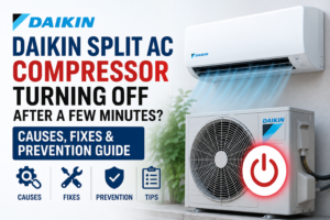 Daikin Split AC Compressor Turning Off After a Few Minutes? Causes, Fixes & Prevention Guide