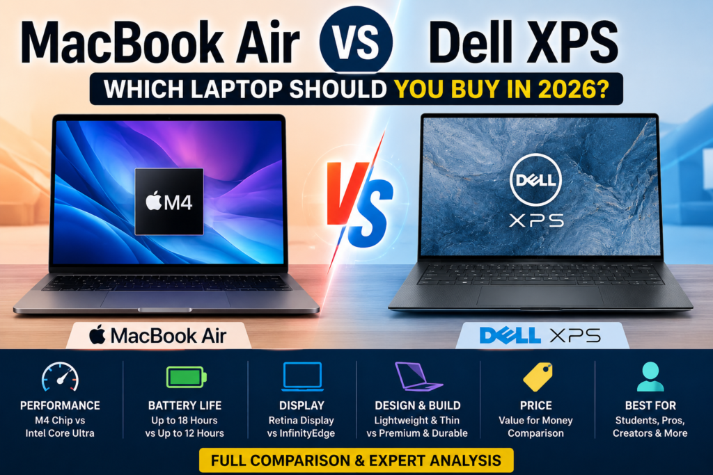 MacBook Air vs Dell XPS: Which Laptop Should You Buy ?