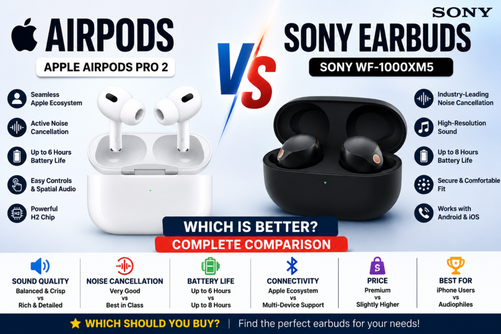 AirPods vs Sony Earbuds: Which Is Better?