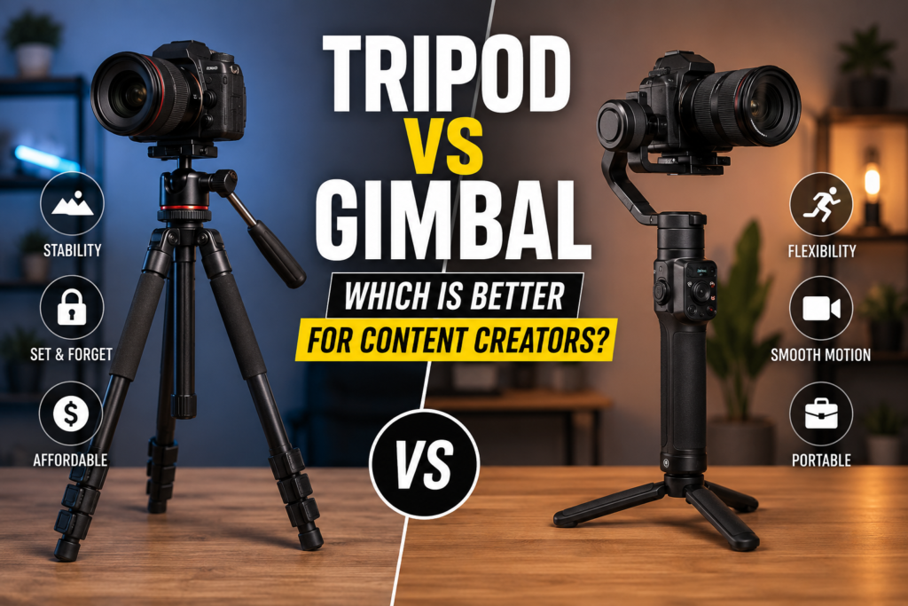 Tripod vs Gimbal: Which Is Better for Content Creators?