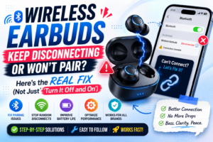 Wireless Earbuds Keep Disconnecting or Won’t Pair? Here’s the Real Fix (Not Just ‘Turn It Off and On’)