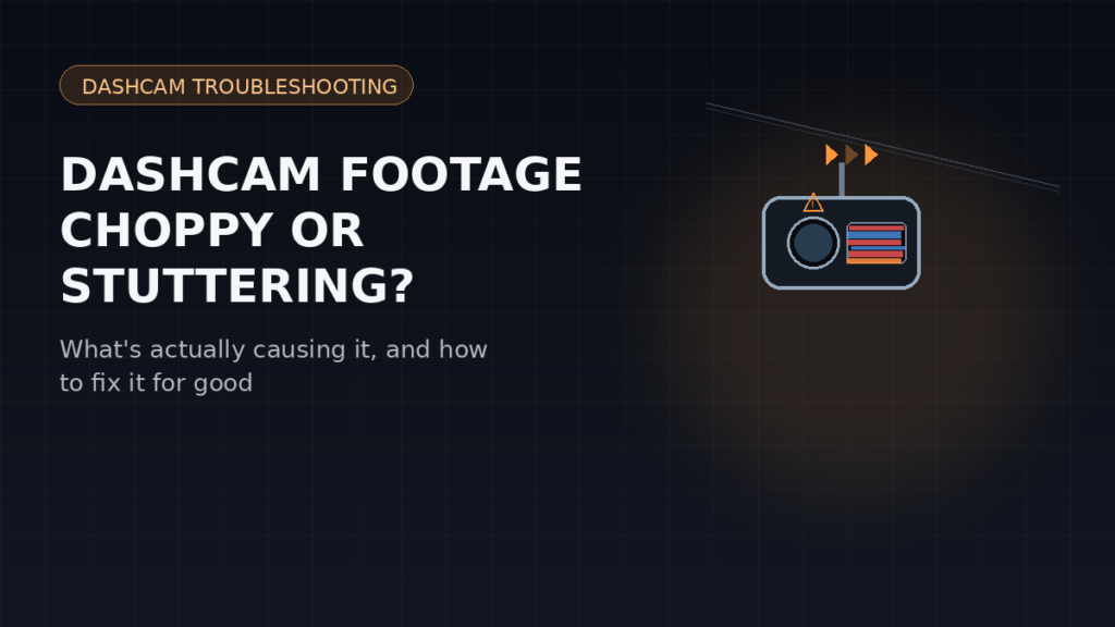 dashcam choppy stuttering footage playback issue