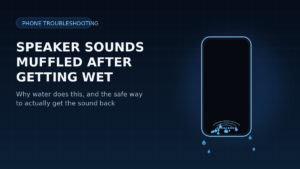 Phone Speaker Sounds Muffled After Getting Wet? Here’s Exactly Why (And How to Actually Fix It)